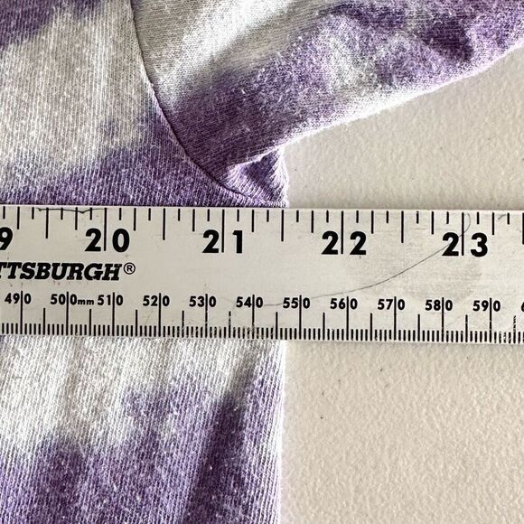 Flintstones Tie Dyed SS T-Shirt‎ Unisex M/L Purple White 80s Cartoons - Picture 6 of 7